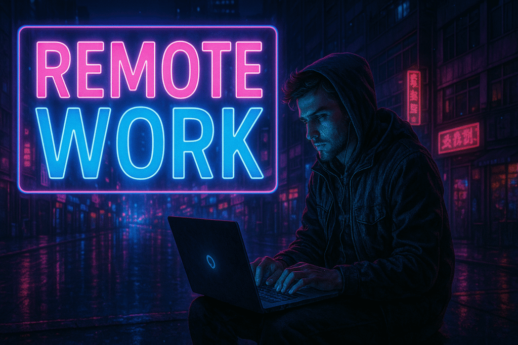 Remote Work im dunklen