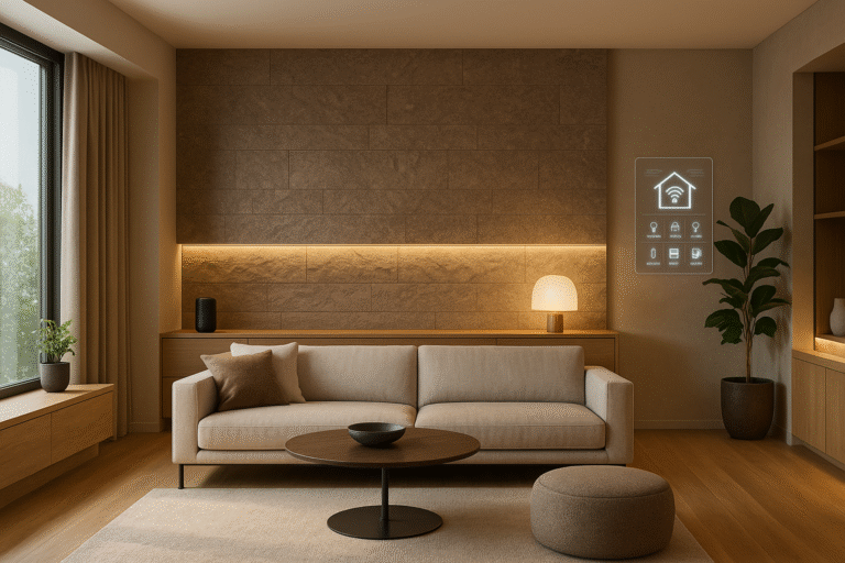 Wohntrends: Fiktives Bild einer minimalistischen Wohnung