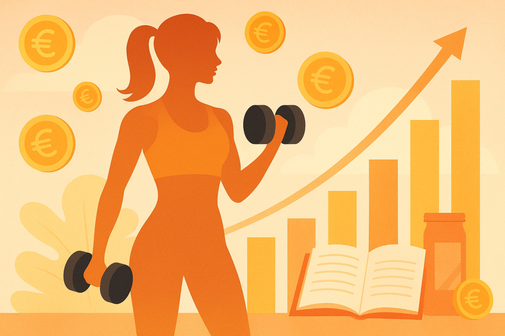 Pamela Reif Vermögen; Fiktives Bild einer Sportlichen Dame