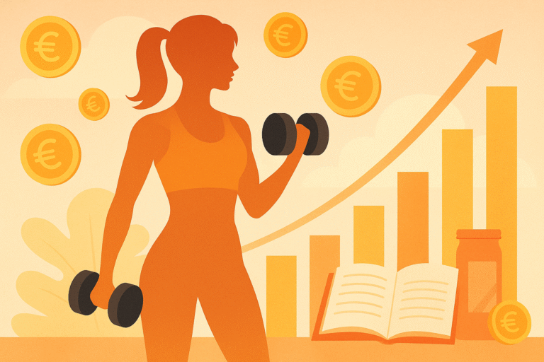 Pamela Reif Vermögen; Fiktives Bild einer Sportlichen Dame