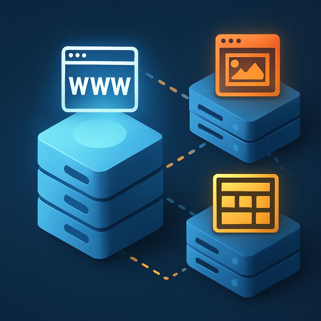 Webhosting Anbieter: Fiktives Bild zu dem Thema