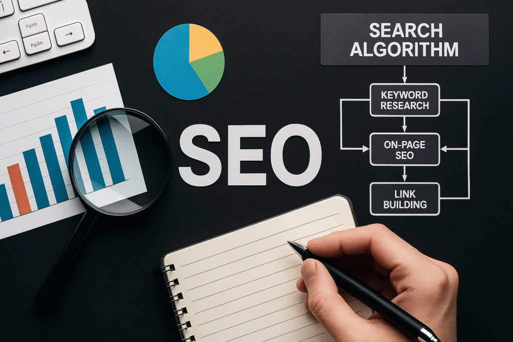 SEO-Agentur: Fiktives Bild zu dem Beitrag, eine passende SEO Agentur zu suchen