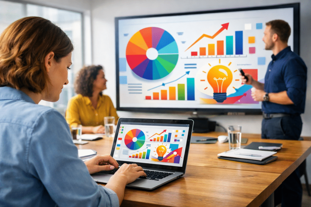 PowerPoint Präsentationen: Fiktives Bild zum Thema